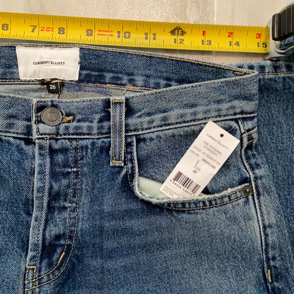 Current/Elliott Original Straight Crop, Made in the USA, 27x28, NWT $248 MSRP - Picture 7 of 14